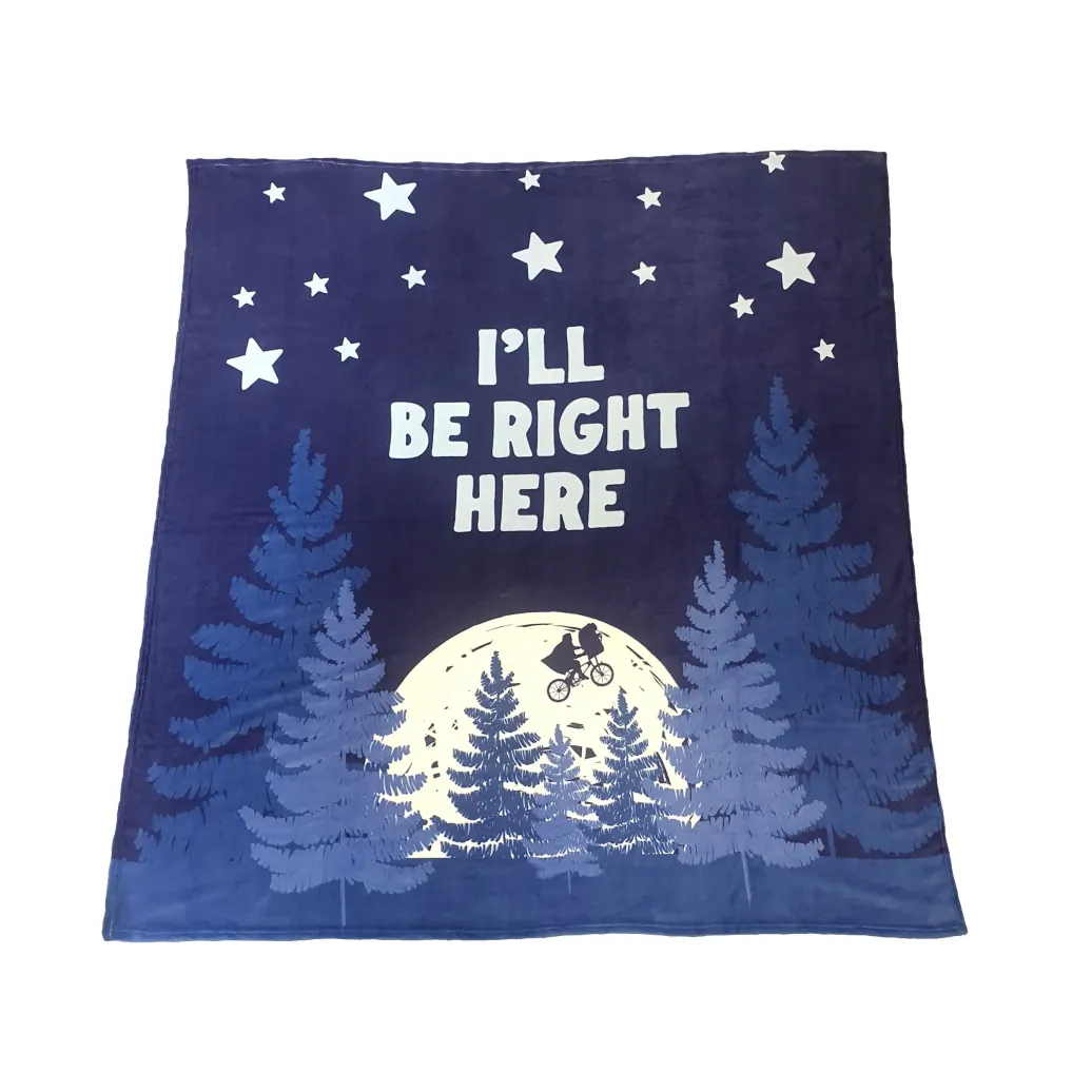 E.T. - Der Außerirdische Kuschelige Fleecedecke I´ll be right here 180 x 200 cm 