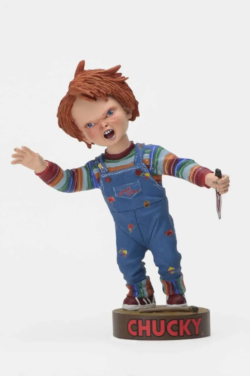 Chucky Die Mörderpuppe w Knife Head Knocker Wackelkopf Figur 18 cm