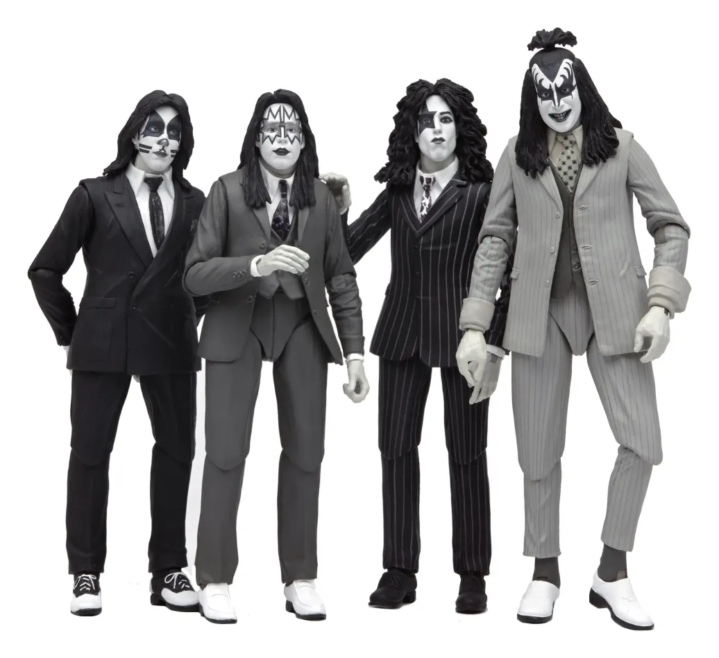 KISS Actionfiguren 4er-Pack Dressed to Kill Album Cover 18 cm