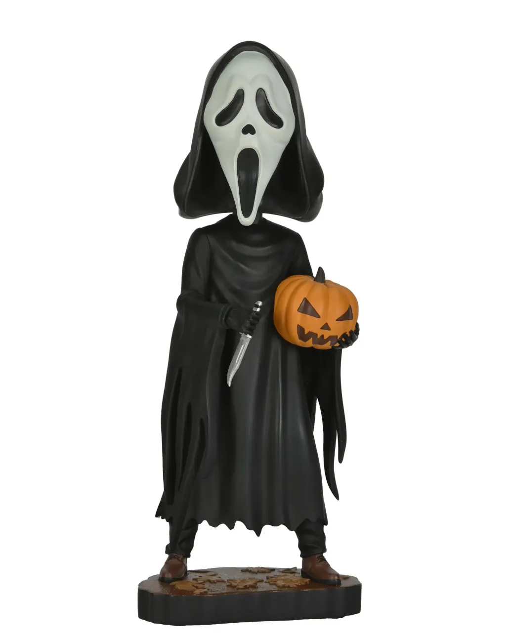 Scream Head Knocker Wackelkopf-Figur Ghost Face with Pumpkin 20 cm