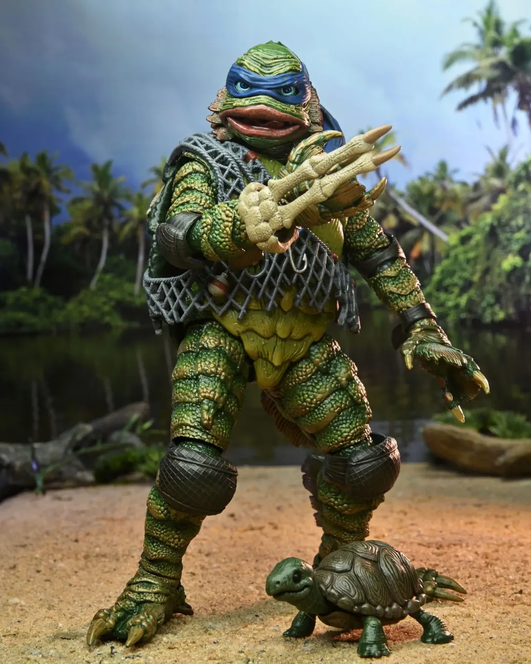 Universal Monsters x Teenage Mutant Ninja Turtles Scale Actionfigur Leonardo as the Creature 18 cm