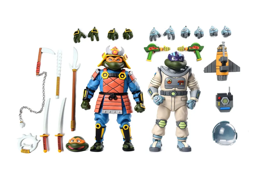 Teenage Mutant Ninja Turtles (Cartoon) Actionfiguren 2er-Pack Space Adventure & Samurai Turtles 18 cm