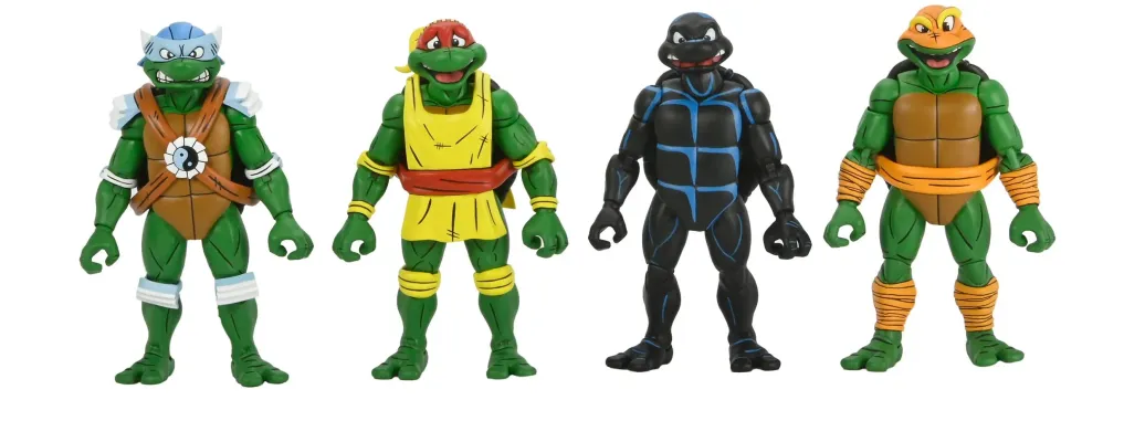 Teenage Mutant Ninja Turtles (Archie Comics) Actionfiguren 4er-Pack Stump Wrestling Turtles 18 cm