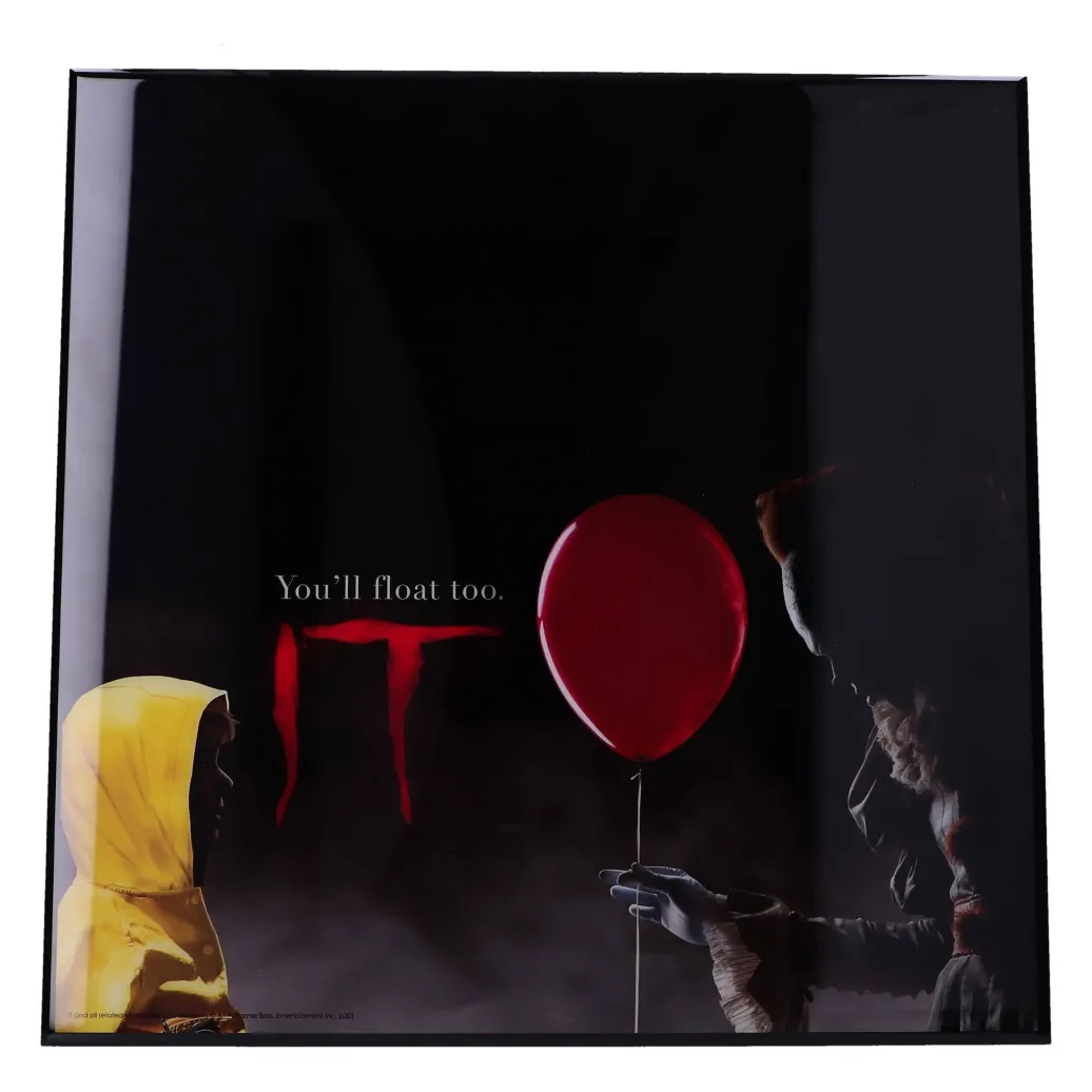 Stephen Kings Es Crystal Clear Picture Wanddekoration You'll Float Too 32 x 32 cm