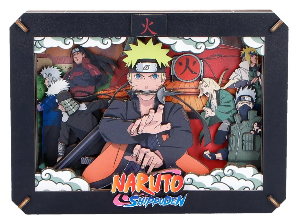 Naruto Modellbausatz Wooden Theatre Hokage (Medium) 10 cm