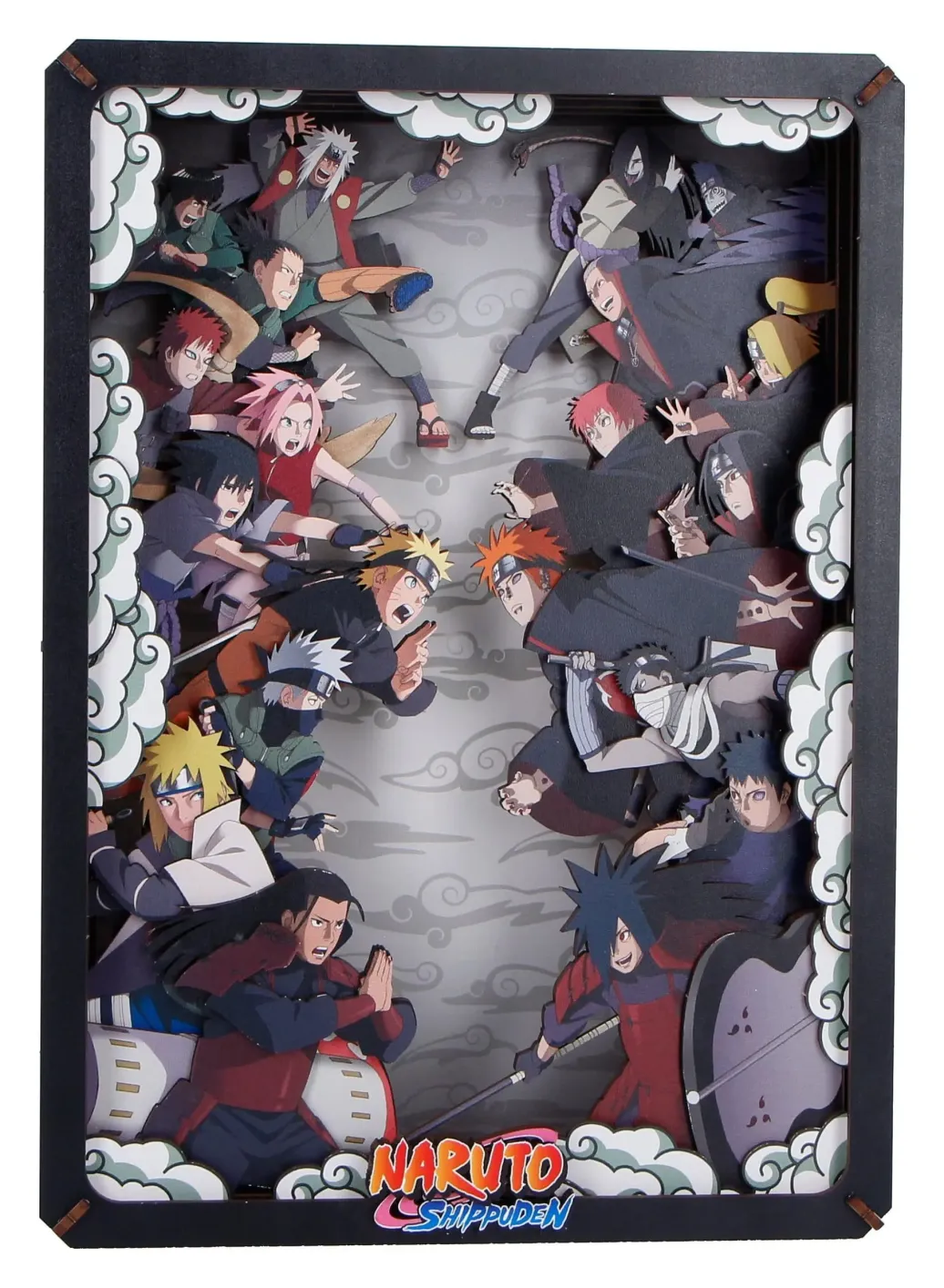 Naruto Modellbausatz Wooden Theatre Combat (Large) 26 cm