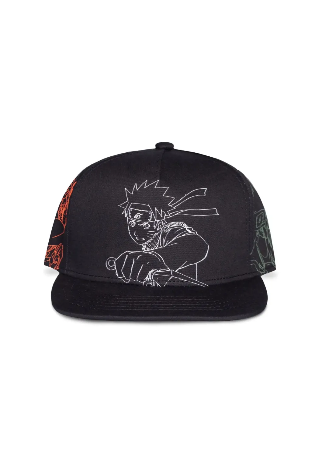 Naruto Shippuden Snapback Cap Outline Characters