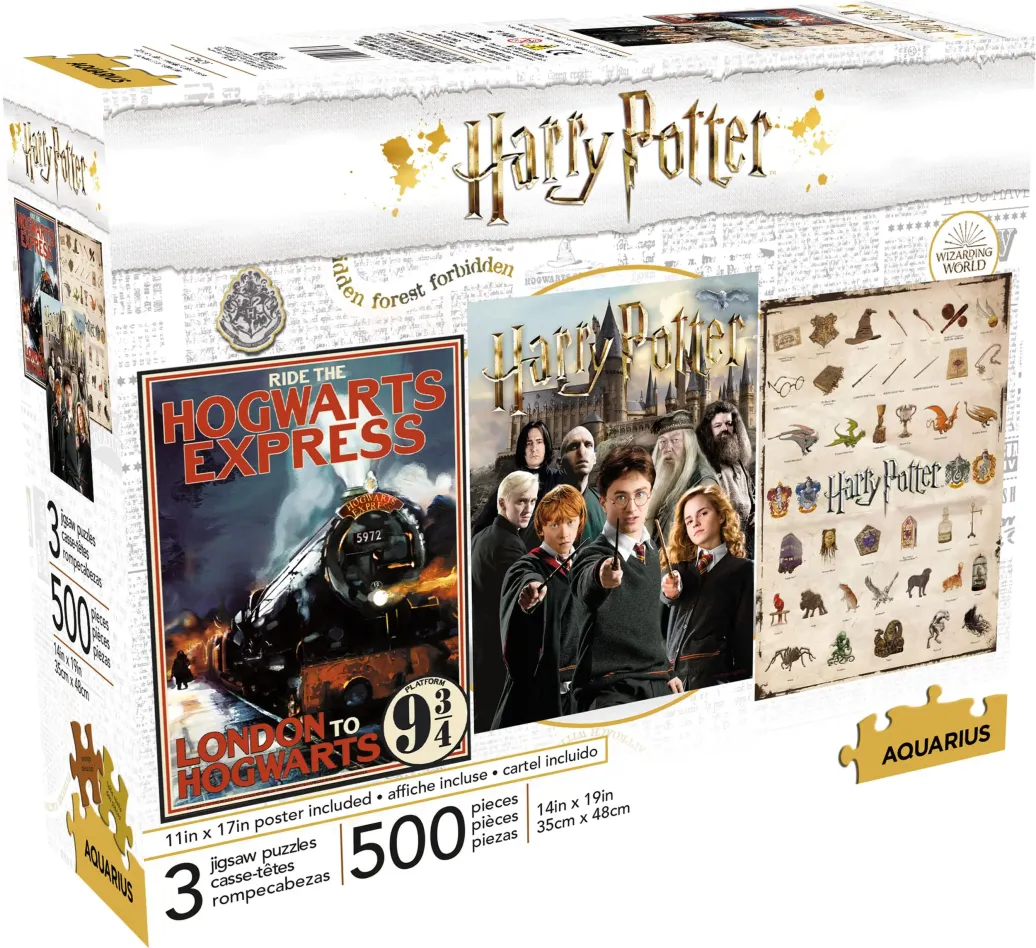 Harry Potter Puzzle Movie Poster 3er-Pack (500 Teile)