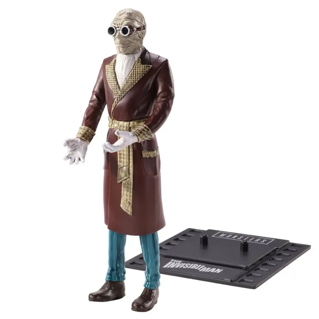 Universal Monsters Bendyfigs Biegefigur Invisible Man 19 cm