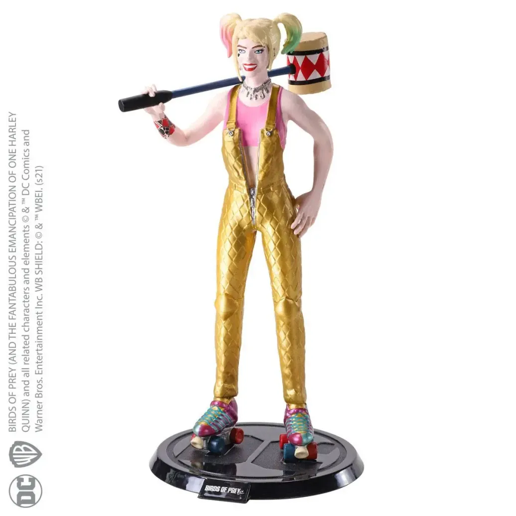 DC Comics Bendyfigs Biegefigur Harley Quinn BOP with Mallet 19 cm