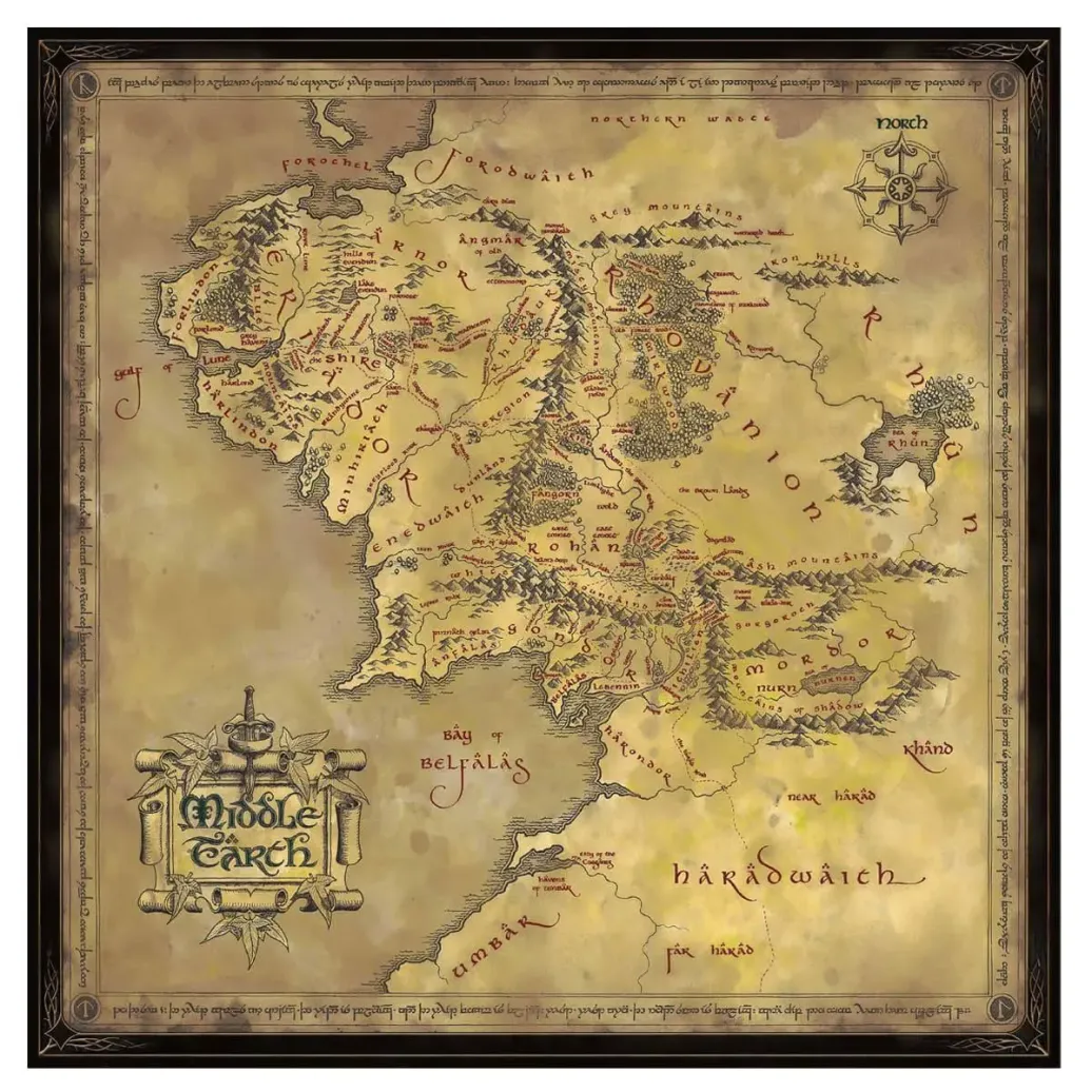 Herr der Ringe Puzzle Middle Earth (1000 Teile)