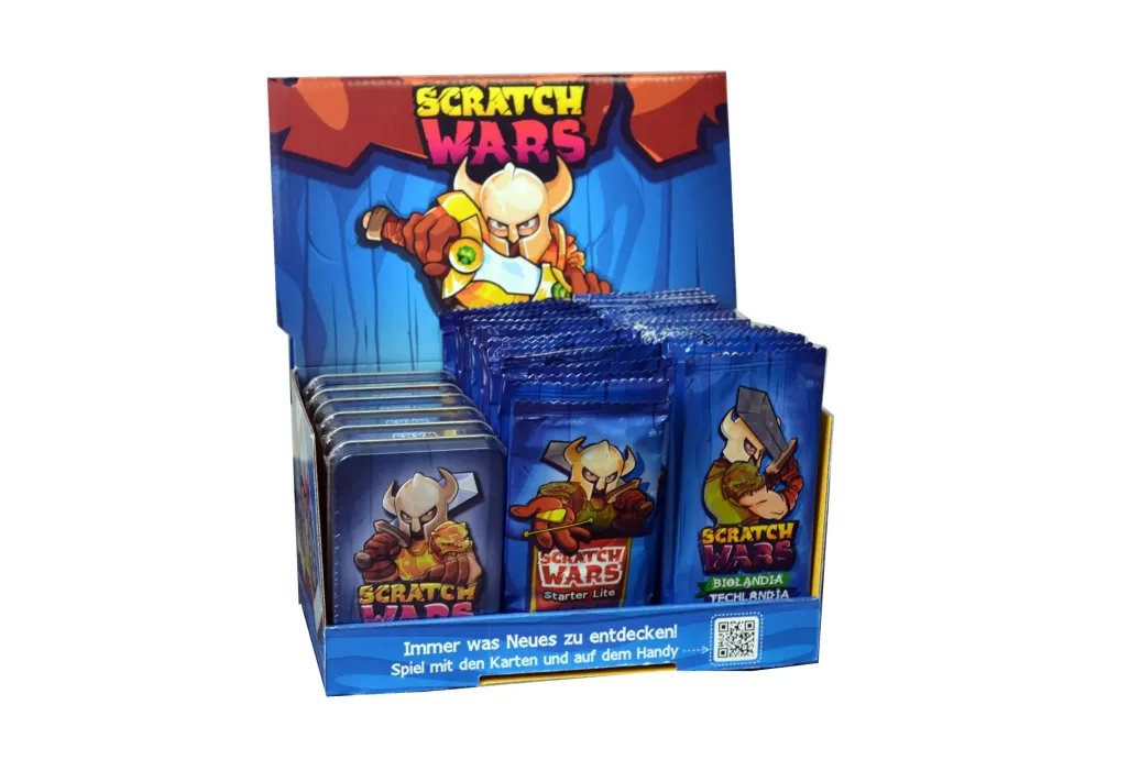 Scratch Wars Sammelkartenspiel Display