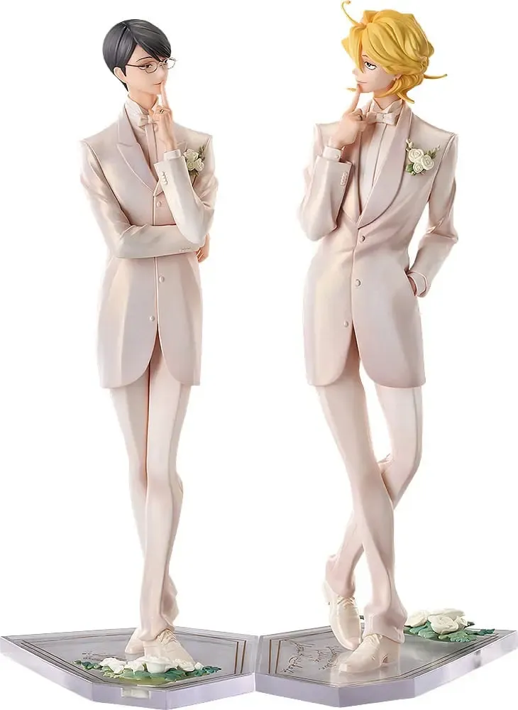 Doukyusei PVC Statuen 2er-Set 1/7 Hikaru Kusakabe & Licht Sajo: Wedding Ver. 24 cm