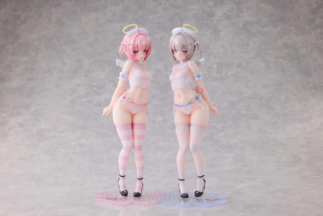Original Character Statue 1/6 Suzu & Nagi Illustrated by Kuma 4-gou Set Edition 27 cm 