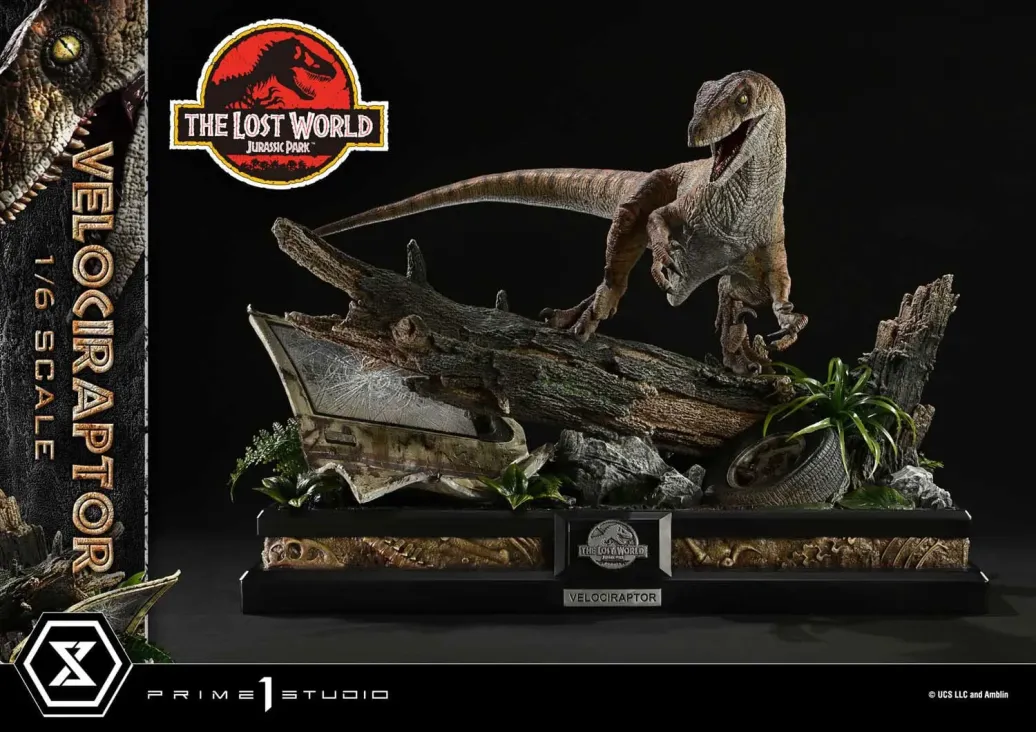 Jurassic Park II Legacy Museum Collection Statue 1/6 Velociraptor Bonus Version 41 cm 