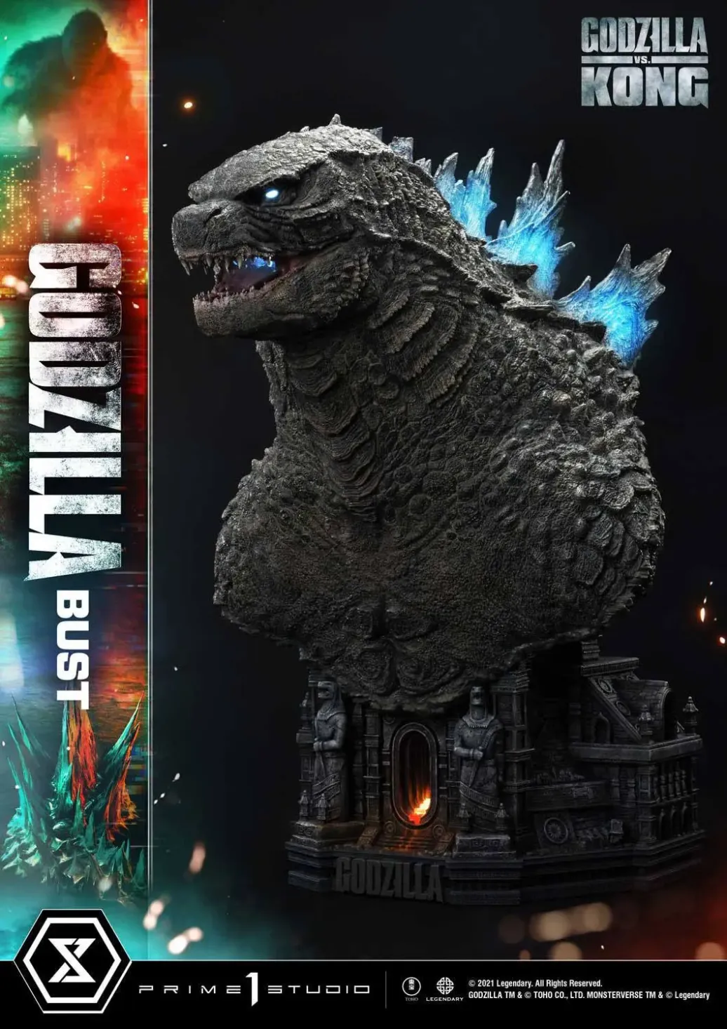Godzilla vs Kong Büste Godzilla 75 cm Bonus Version