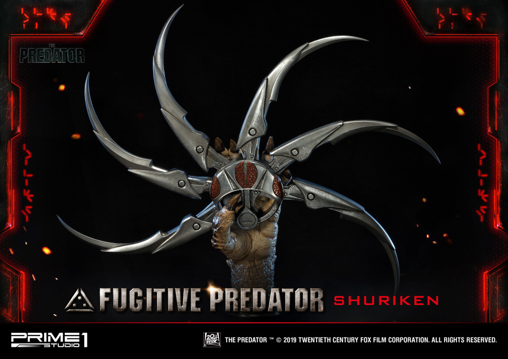 Predator 2018 Büste 1/1 Fugitive Predator Shuriken 65 cm