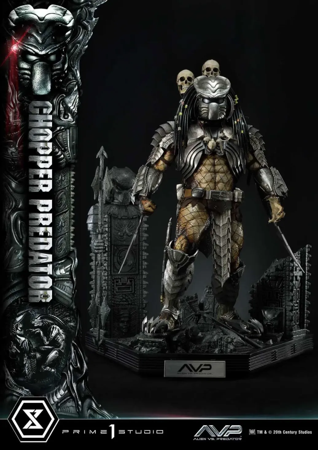 The Alien vs. Predator Museum Masterline Series Statue 1/3 Chopper Predator 103 cm