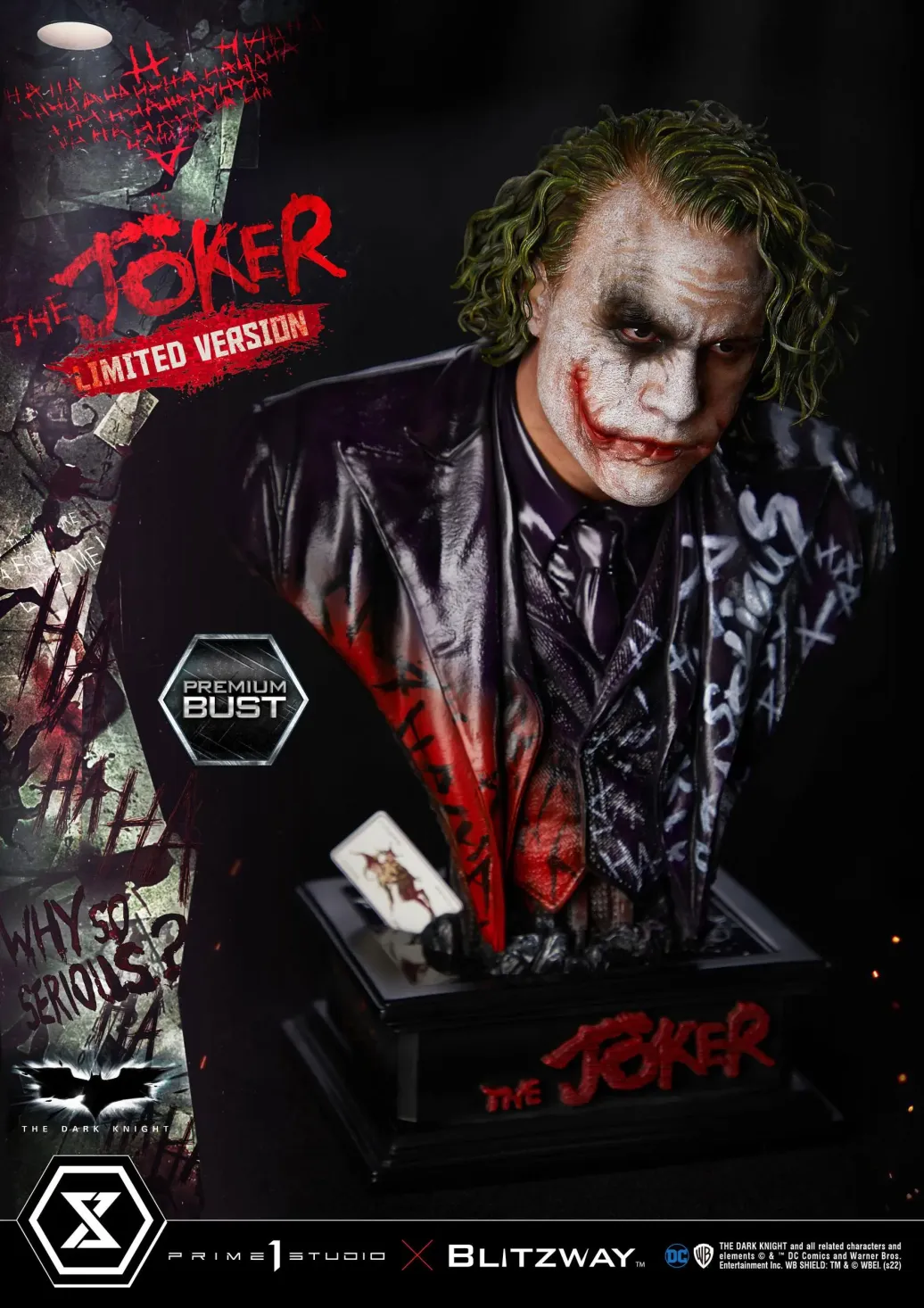 The Dark Knight Premium Büste The Joker Limited Version 26 cm
