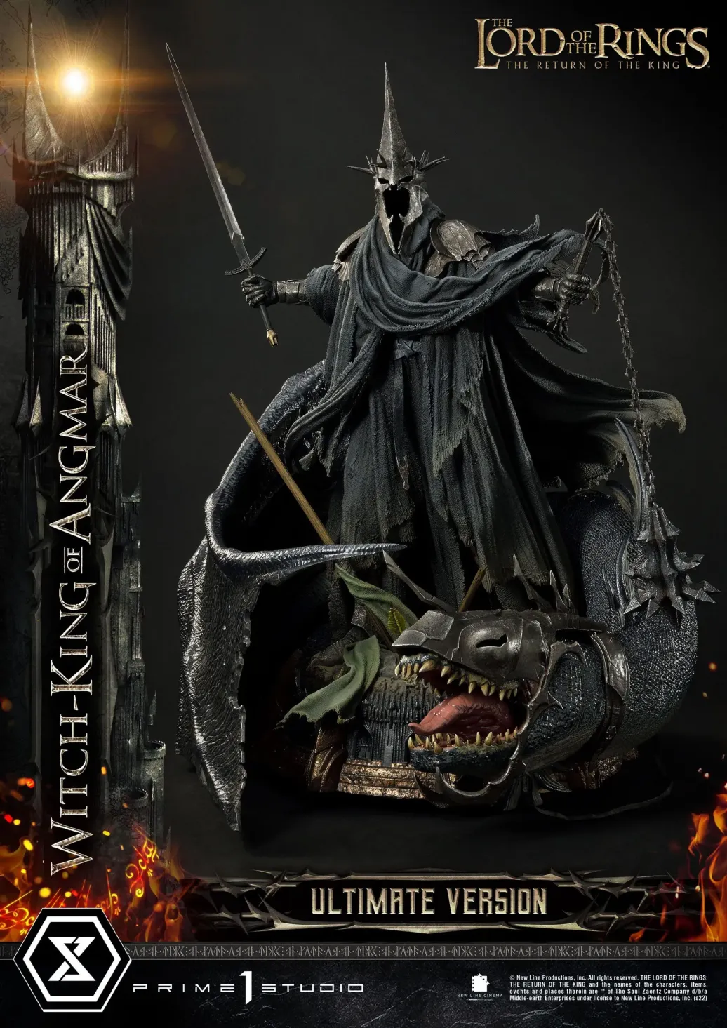 Herr der Ringe Statue 1/4 The Witch King of Angmar Ultimate Version 70 cm