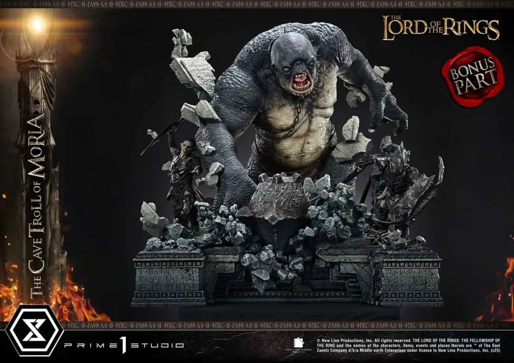 Der Herr der Ring Premium Masterline Series Statue 1/6 Cave Troll of Moria Bonus Version 91 cm 