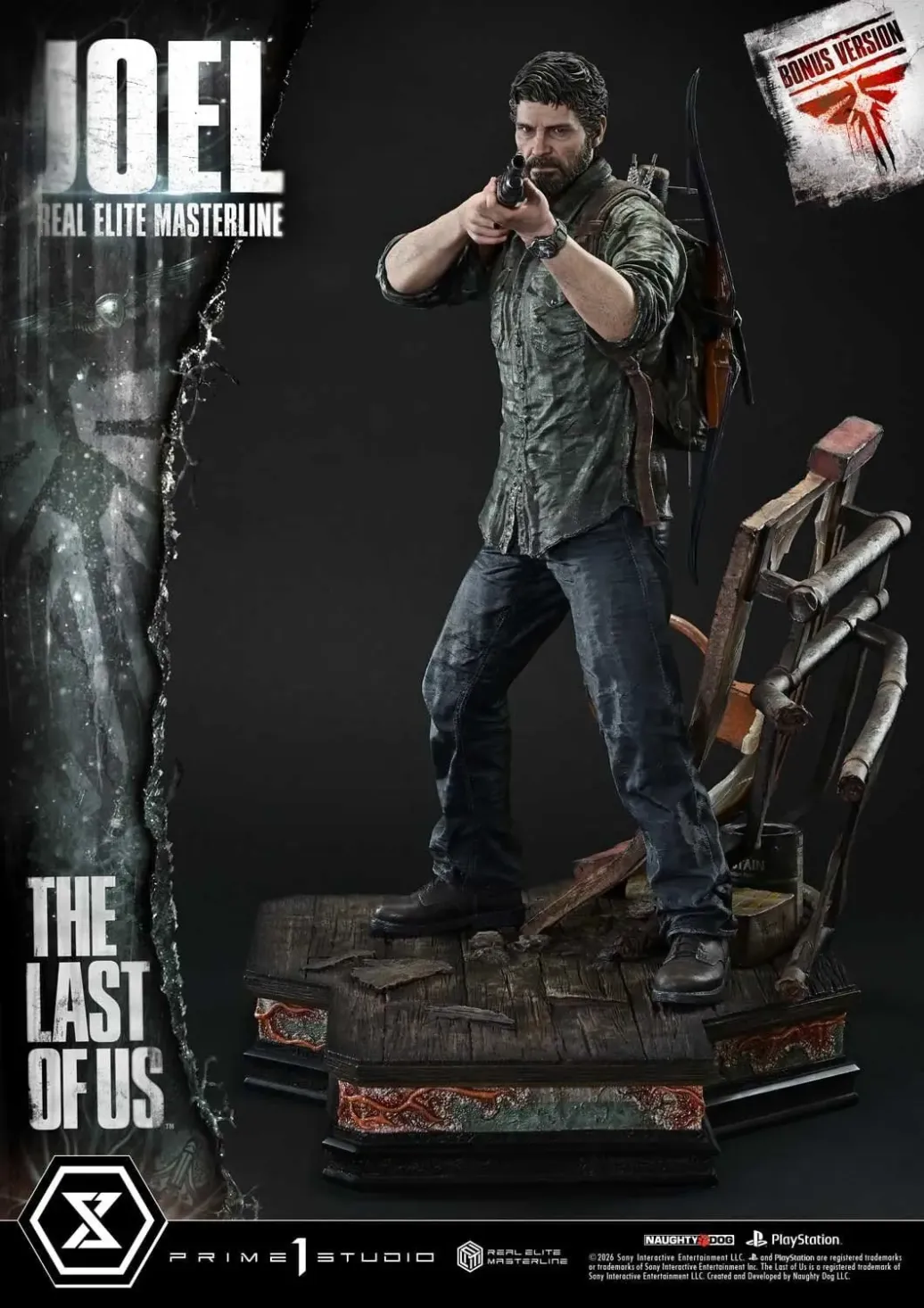 The Last of Us (Part I) Real Elite Masterline Statue 1/4 Joel Bonus Version 52 cm