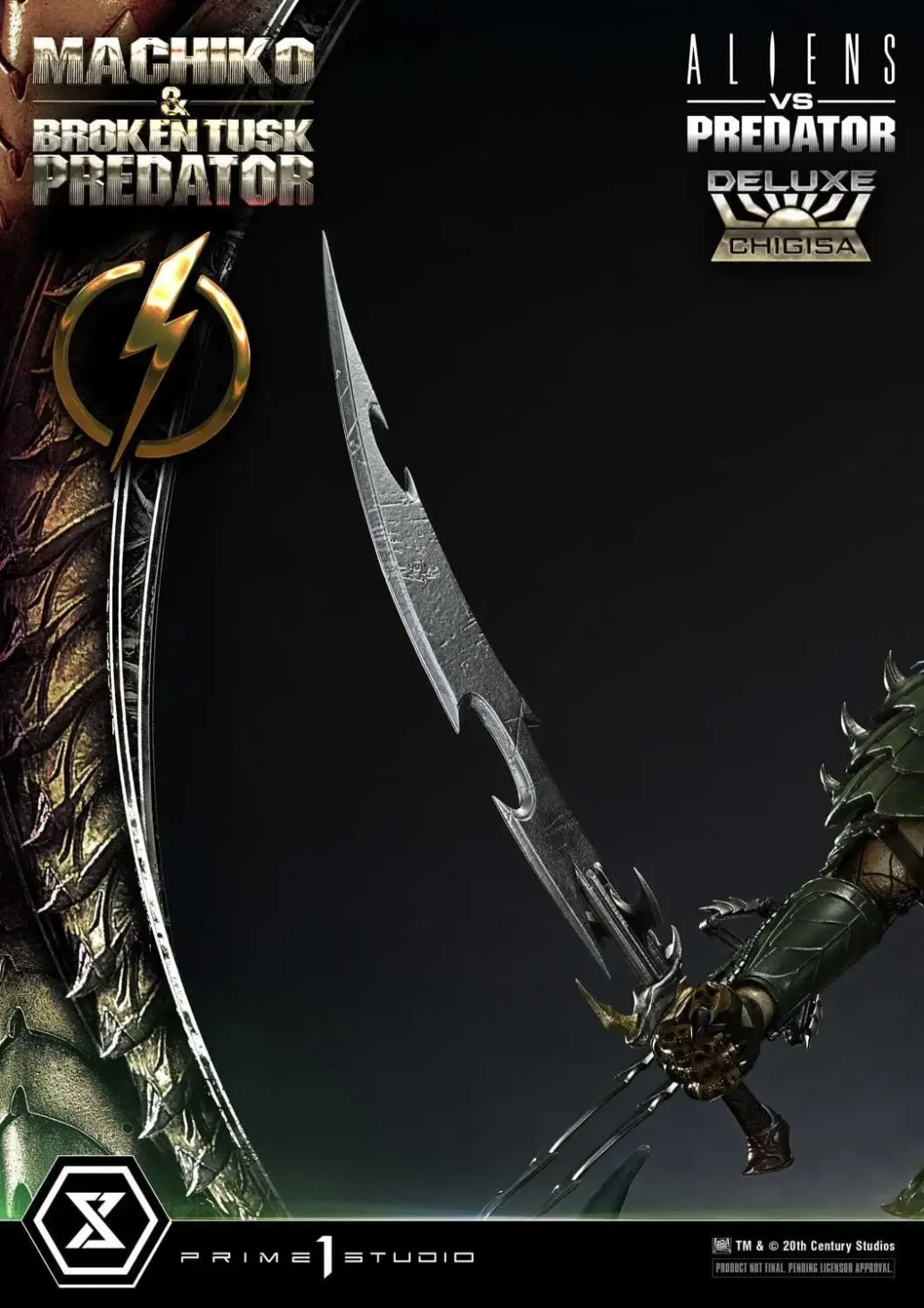 Aliens vs. Predator (Comic) Ultimate Premium Masterline Statue 1/4 Machiko & Broken Tusk Predator Deluxe Version 84 cm