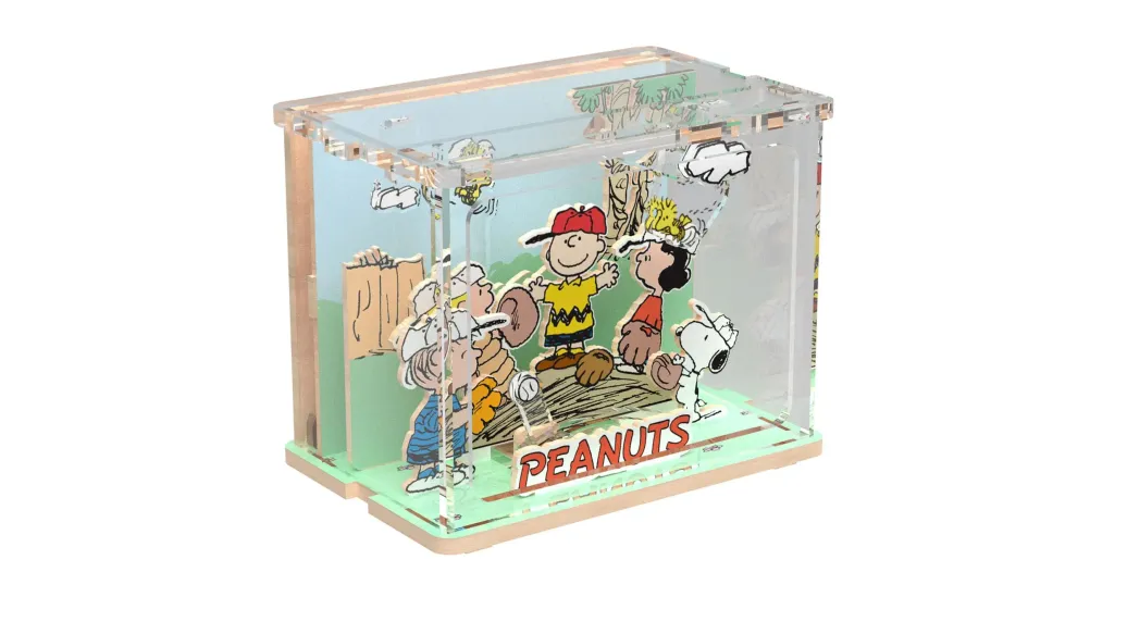 Die Peanuts Puremind DIY Bauset Mini Scene Baseball Time