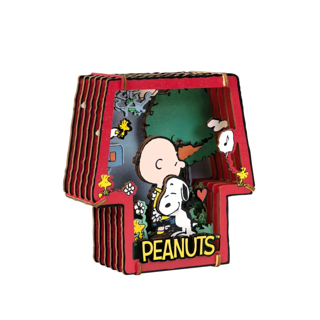 Die Peanuts Puremind Modellbausatz Wooden Theater Healing Hug