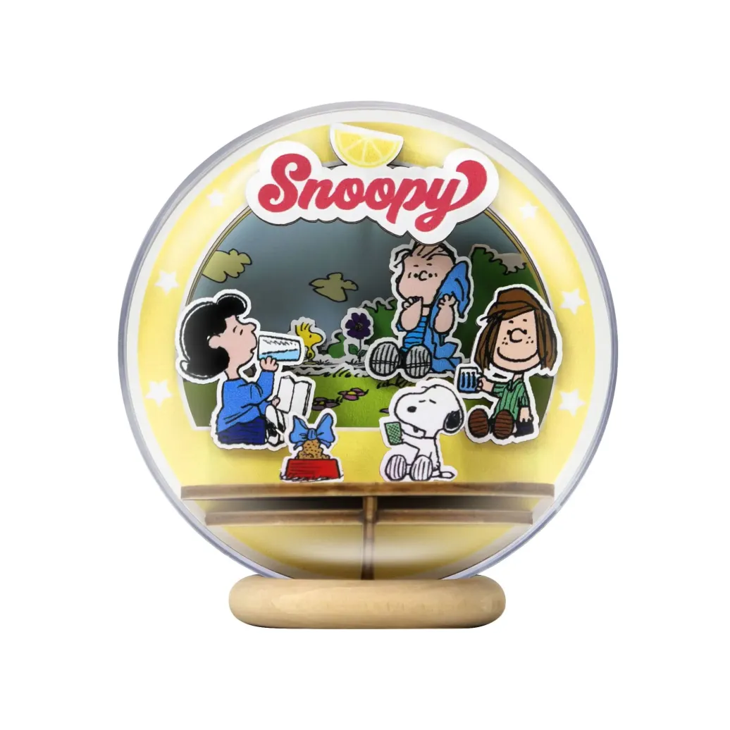 Die Peanuts Puremind Modellbausatz Wooden Theater Globe Picnic Party
