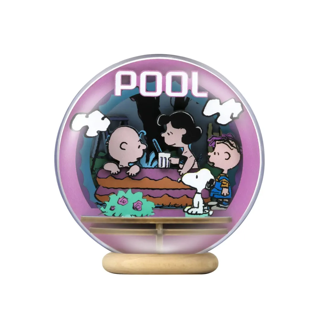 Die Peanuts Puremind Modellbausatz Wooden Theater Globe Cool Pool