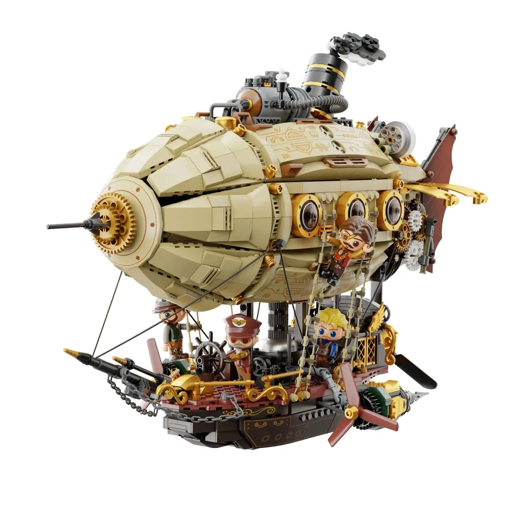 Pantasy 85021 Steampunk Airship Klemmbaustein-Set (1949Teile)