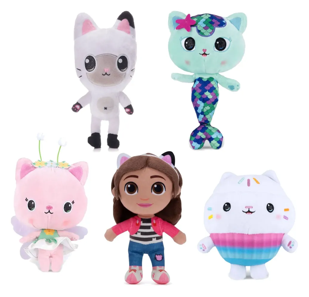 Gabby's Dollhouse Plüschfiguren Set Charaktere 18 cm Sortiment (24)