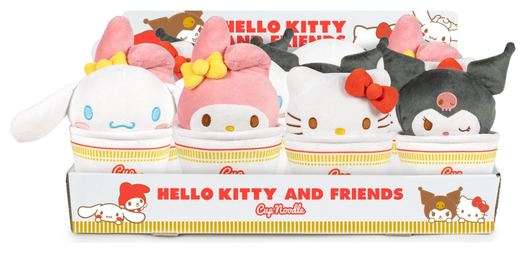 Hello Kitty & Friends Plüschfiguren  - Cup Noodles 16 cm Sortiment (24)