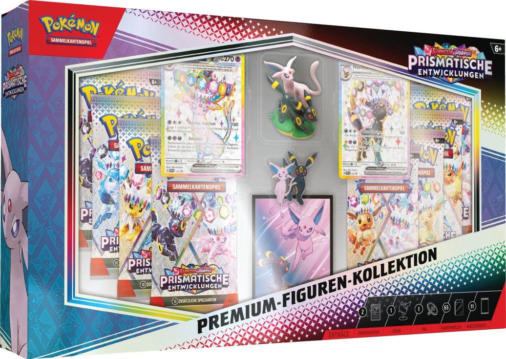 Pokémon Karmesin & Purpur Prismatische Entwicklungen Premium Figure Box Nachtara & Psiana *Deutsche Version*
