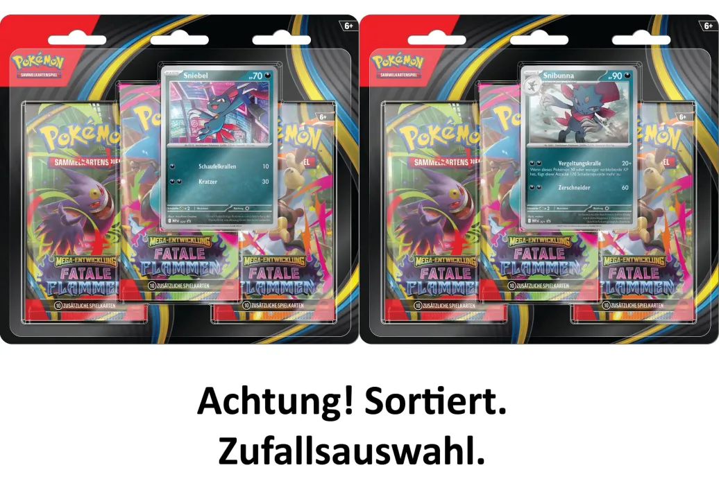 Pokémon TCG ME02 Mega-Entwicklung 3er-Pack Blister *Deutsche Version*