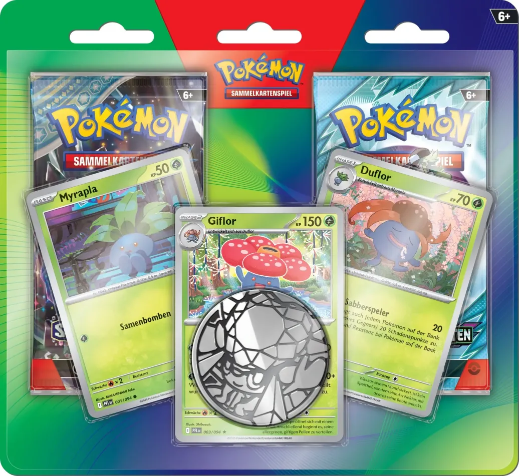 Pokemon TCG: Enhanced 2er-Pack Blister (Myrapla, Duflor & Giflor) 2026 *Deutsche Version*