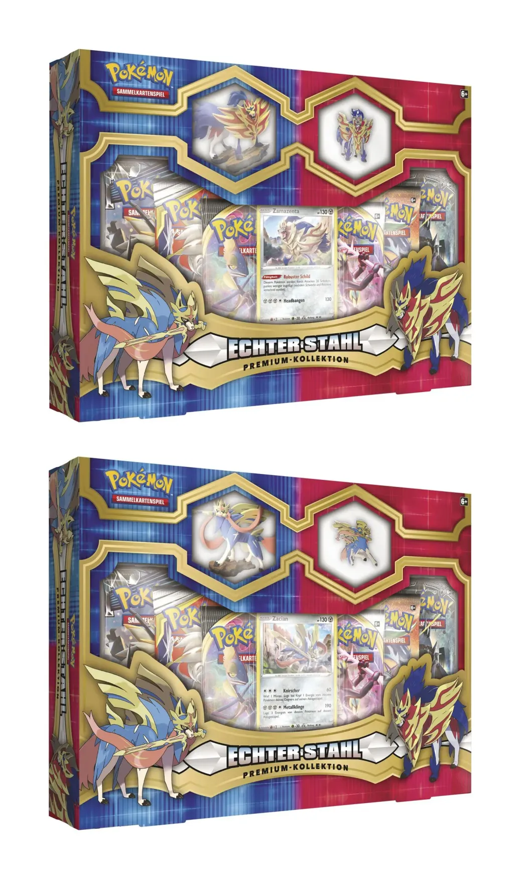 Pokémon Premium Figure & Pin Collection Zacian & Zamazenta