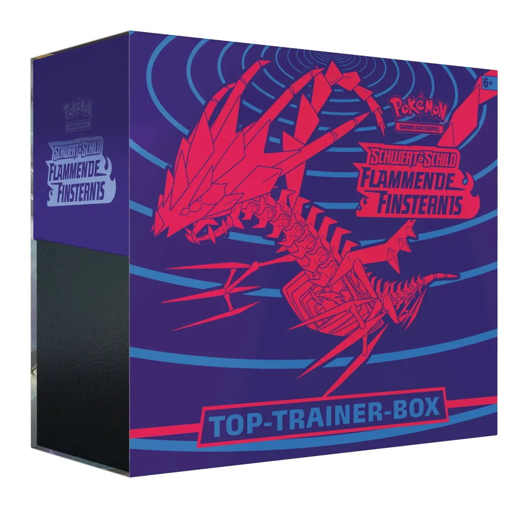 Pokémon Schwert und Schild Flammende Finsternis Top-Trainer-Box