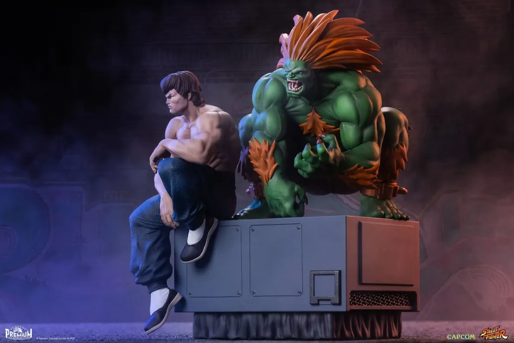 Street Fighter PVC Statuen 1/10 Blanka & Fei Long 21 cm