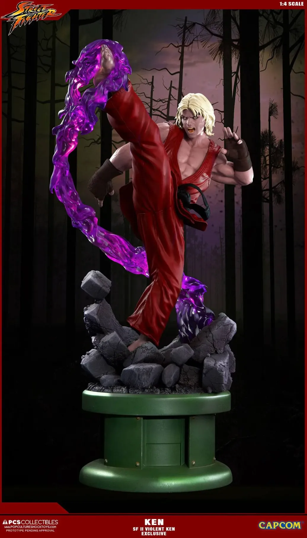 Ultra Street Fighter II Violent Ken Statue 63 cm Exclusive