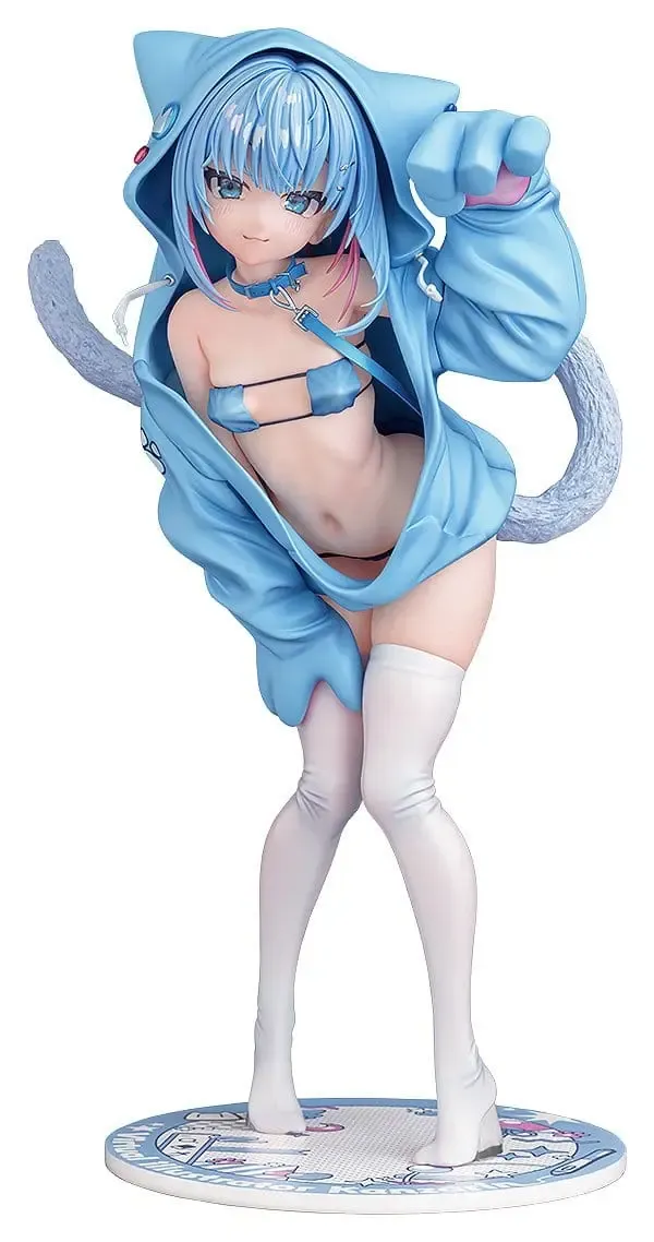 Virtual illustrator Kanzarin PVC Figur 1/6 kanzarin-chan: Cat-Eared Hoodie Ver. 26 cm
