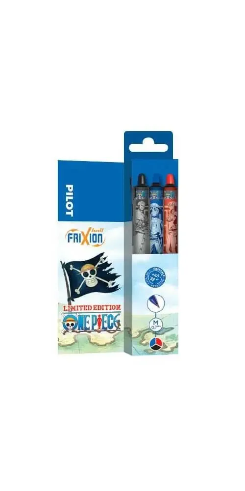 One Piece Tintenroller 3er-Pack FriXion Ball+ Limited Edition LE 0.7