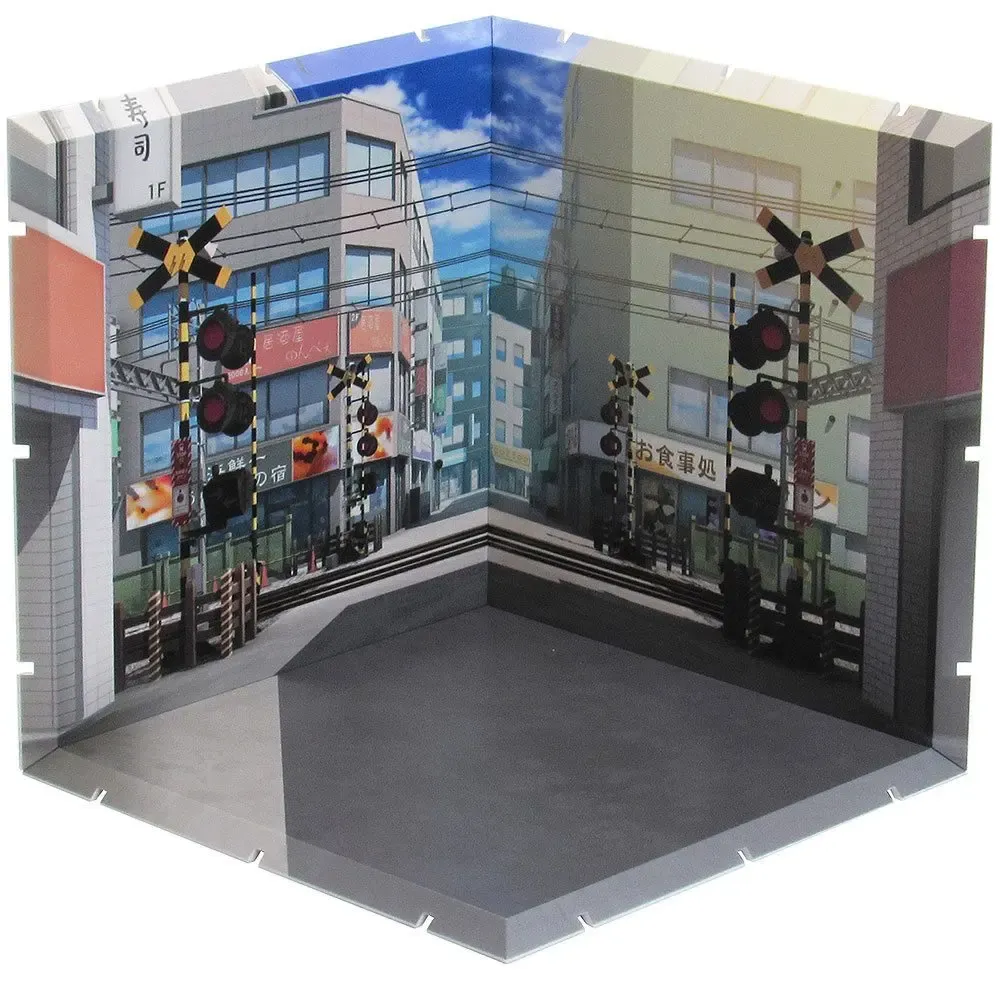 Dioramansion 150 Zubehör-Set für Nendoroid und Figma Actionfiguren Railway Crossing