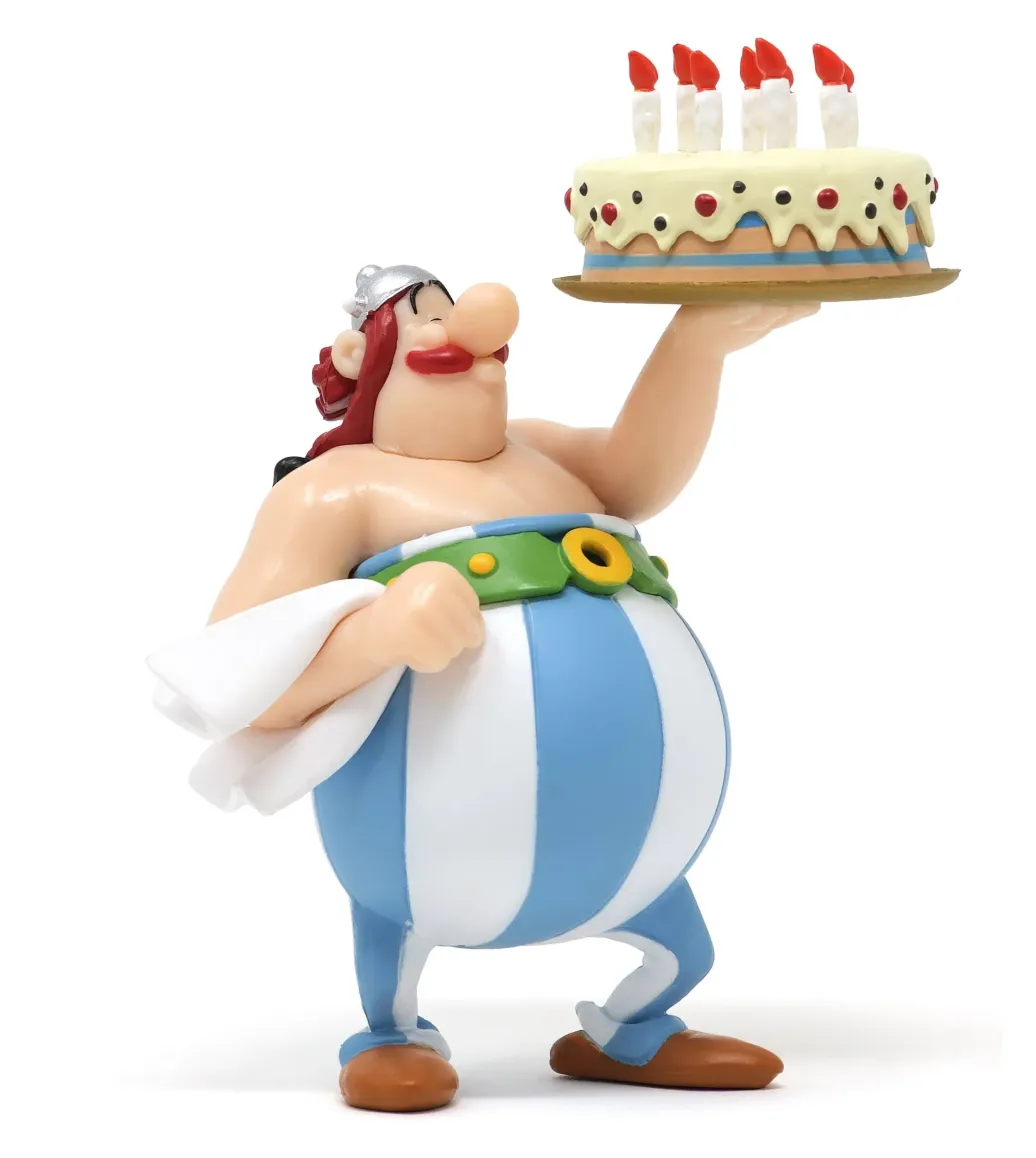 Asterix PVC Figur Obelix Alles Gute zum Geburtstag 8,5 cm
