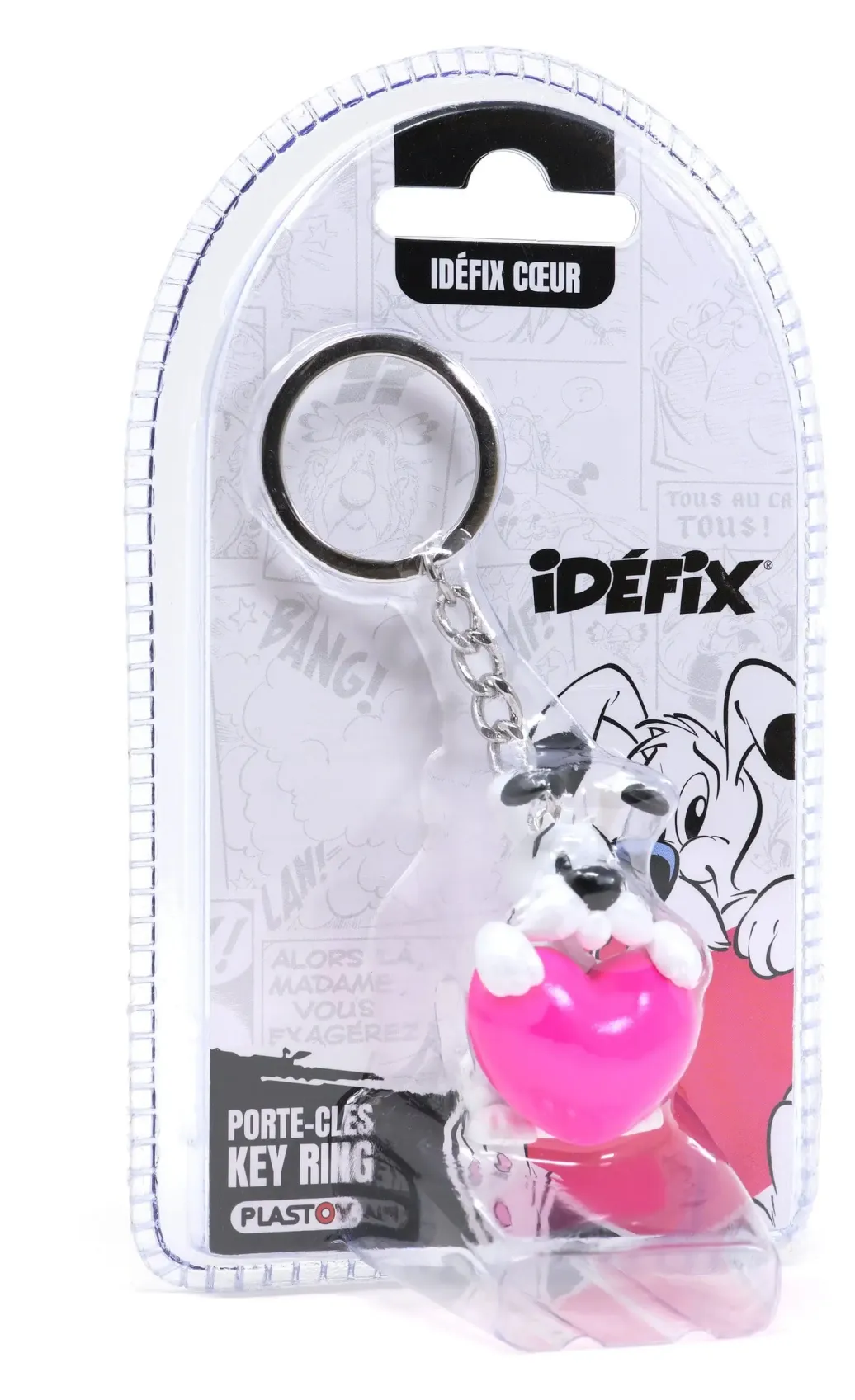 Asterix Schlüsselanhänger Idefix Rosa Herz (Blister)