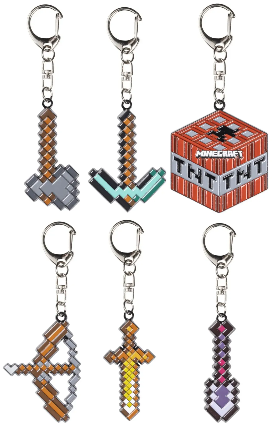 Minecraft Schlüsselanhänger Sortiment (6)