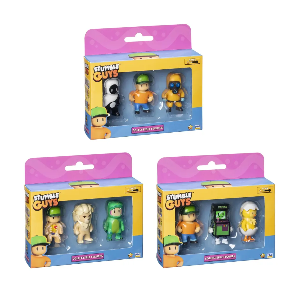 Stumble Guys: Wave 2 3er-Figuren-Fensterbox Sammelfiguren Sortiment
