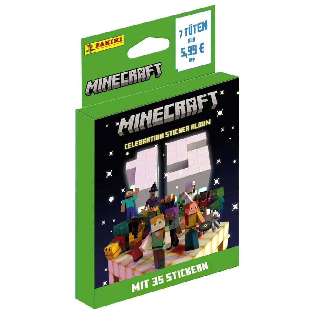 Minecraft Sticker Collection Eco-Blister 15th Anniversary Celebration *Deutsche Version*