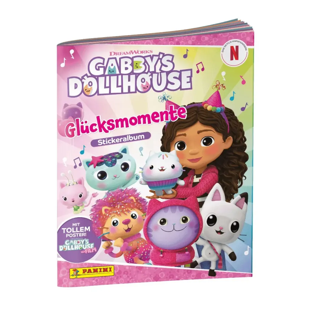 Gabby's Dollhouse Glücksmomente Sticker Collection Album *Deutsche Version*
